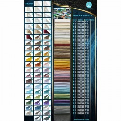 Pandora Color Chart Wholesale Double Sided Satin Backdrop Curtain Fabrics Living Room and Bedroom Curtains 32 Models 100% Polyester